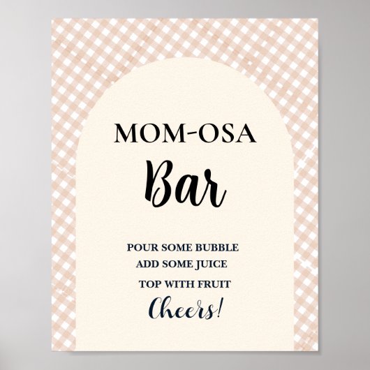 Süsse Pie Erntedank Babydusche Gefälligkeitszeiche Poster (Vorne)