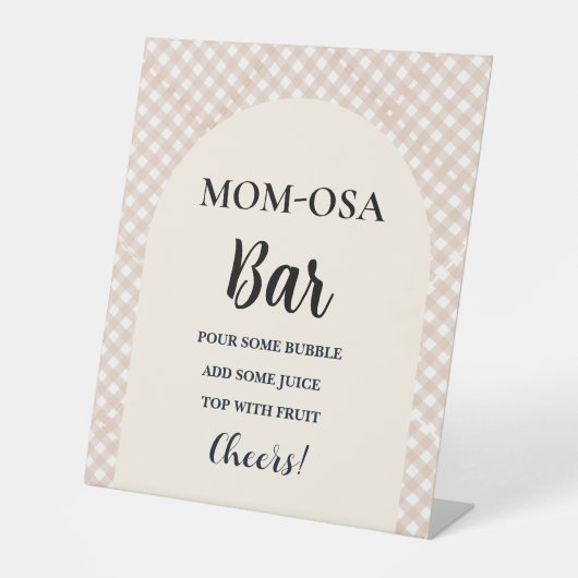 Süsse Pie Erntedank Babydusche Gefälligkeitszeiche Sockelschild (Vorderseite)