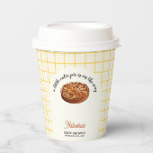 Süsse Pie Erntedank Fall Baby Dusche Pappbecher (Vorderseite)