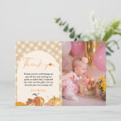 Süsse Pie Erntedank Geburtstag Vielen Dank Ankündigung (Stehend Vorderseite)