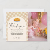 Süsse Pie Erntedank Geburtstag Vielen Dank Ankündigung (Vorderseite)