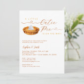 Süsse Pie Erntedank Kinderdusche Einladung (Stehend Vorderseite)