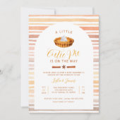 Süsse Pie Erntedank Kinderdusche Einladung (Vorderseite)