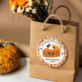 Süsse Pie Fall Baby Dusche Runder Aufkleber