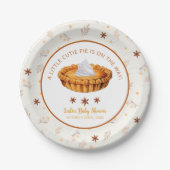Süsse Pie Fall Baby Duschpapier Teller (Vorderseite)