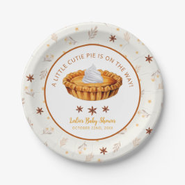 Süsse Pie Fall Baby Duschpapier Teller