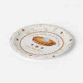 Süsse Pie Fall Baby Duschpapier Teller (Schrägansicht)