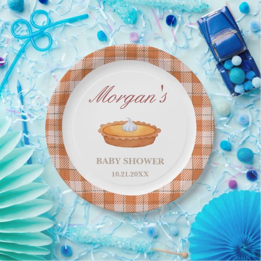 Süsse Pie Fall Babyduschplatte Pappteller (Party)