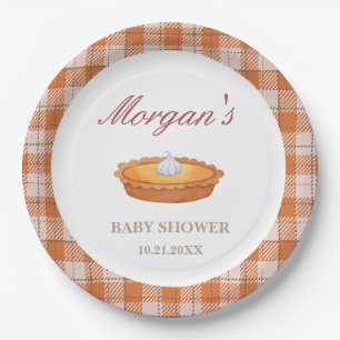 Süsse Pie Fall Babyduschplatte Pappteller