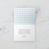 Süsse Pie Fall Boy Kinderdusche Danke Karte (Innenseite)