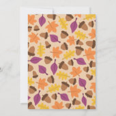 Süsse Pie Fall Geburtstag Einladung (Rückseite)