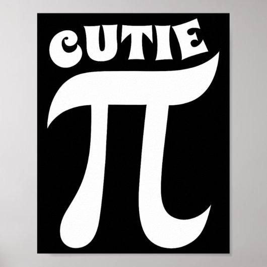 Süsse Pie Funny Pi Day Mathematiker Nerd Geek Poster (Vorne)