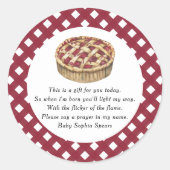 Süsse Pie - Gebetskandal Runder Aufkleber (Vorderseite)