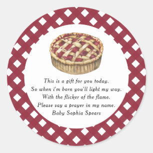 Süsse Pie - Gebetskandal Runder Aufkleber