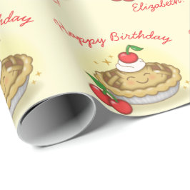 Süsse Pie Geburtstagsparty Kinder Cherry Geschenkpapier