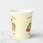 Süsse Pie Geburtstagsparty Kinder Cherry Pappbecher (Rechts)