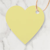 Süsse Pie gelbes Herz Spaß niedlich Valentinstag Geschenkanhänger (Rückseite)