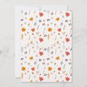 Süsse Pie Gender Neutral Fall Baby Dusche Einladung (Rückseite)