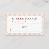 Süsse Pie Gingham Erntedank Fall Baby Dusche Begleitkarte (Vorderseite)