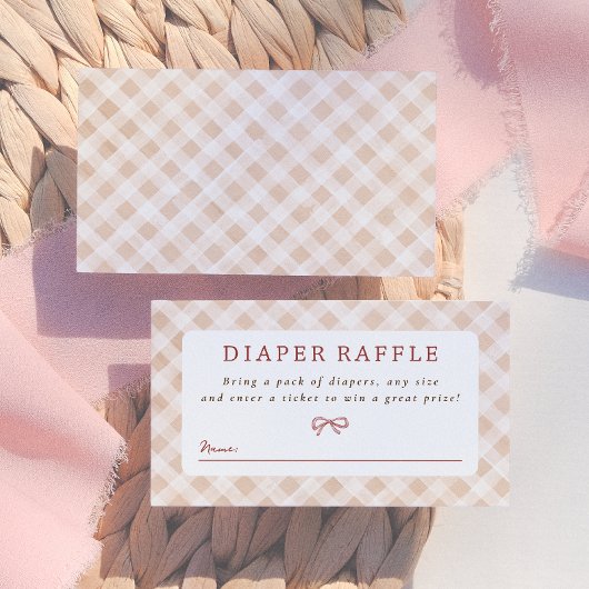 Süsse Pie Gingham Erntedank Fall Baby Dusche Begleitkarte