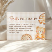 Süsse Pie Gingham Fall Baby Showbücher für Baby Begleitkarte