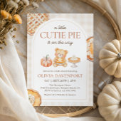 Süsse Pie Gingham Teddy Bear Fall Baby Dusche Einladung