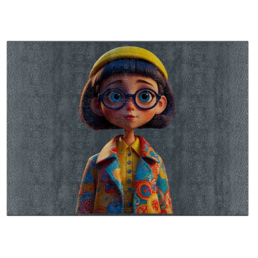 Süsse Pie Glass Cutting Board Schneidebrett (Vorderseite)