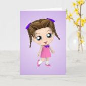 Süsse Pie Happy Birthday Card Karte (Gelbe Blume)