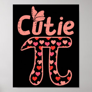 Süsse Pie Hearts Niedlich Pi Day Symbol Math Pun G Poster