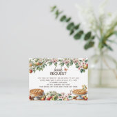 Süsse Pie | Herbst-Babydusche Anfrage Begleitkarte (Stehend Vorderseite)