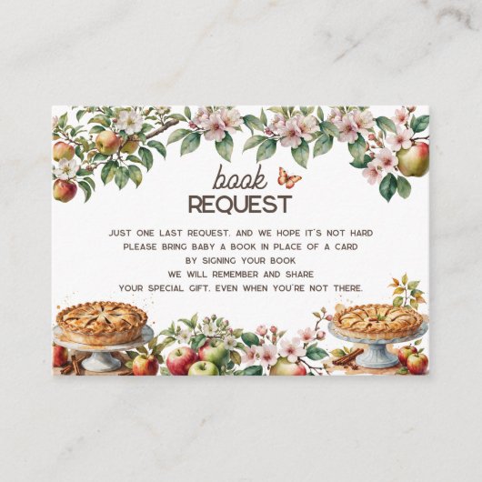 Süsse Pie | Herbst-Babydusche Anfrage Begleitkarte (Vorderseite)