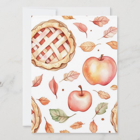 Süsse Pie | Herbstdusche Einladung (Rückseite)