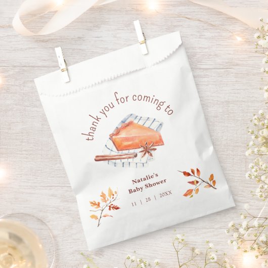 Süsse Pie ist auf dem Weg Babydusche Danke Geschenktütchen (Ausgeschnitten)