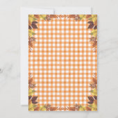 Süsse Pie ist auf dem Weg Herbst Babydusche Einladung (Rückseite)