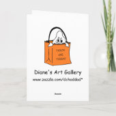 Süsse-Pie mit Pumpkin - Halloween-Karte Karte (Rückseite)