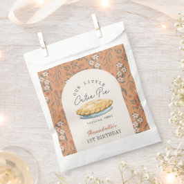 Süsse Pie Orange Floral 1. Geburtstag Geschenktütchen