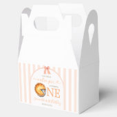 Süsse Pie Orange Gingham 1. Geburtstag Geschenkschachtel (Geöffnet)