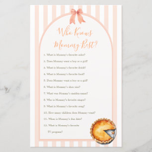 Süsse Pie Orange Gingham, die Mommy Best Game kenn