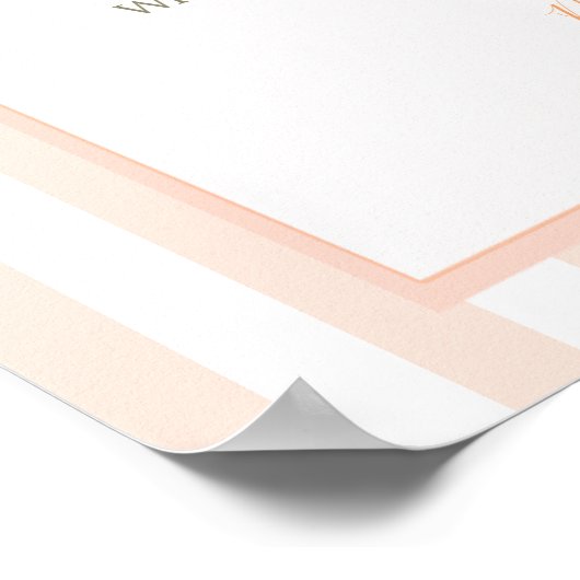 Süsse Pie Orange Gingham Time Kapsel Poster (Ecke)