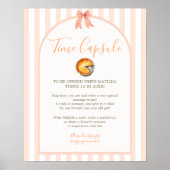 Süsse Pie Orange Gingham Time Kapsel Poster (Vorne)