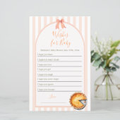 Süsse Pie Orange Gingham wünscht sich ein Baby (Stehend Vorderseite)