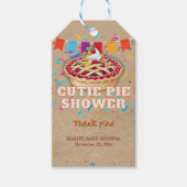 Süsse Pie Party Babydusche Geschenkanhänger (Vorderseite)