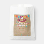Süsse Pie Party Babydusche Geschenktütchen (Vorderseite)