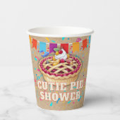 Süsse Pie Party Babydusche Pappbecher (Rückseite)