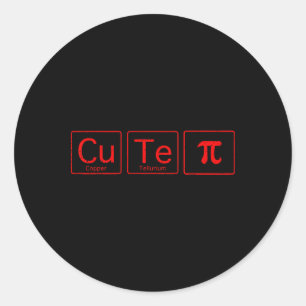 Süsse Pie Pi Tagesmathematik Periodische Tabelle V Runder Aufkleber