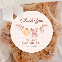 Süsse Pie Pink Fall Girl Babyaufkleber