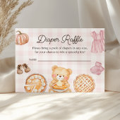 Süsse Pie Pink Fall Girl Dusche Windeln Windeln Ra Begleitkarte