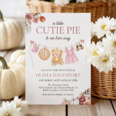 Süsse Pie Pink Fall Teddy Bear Girl Babydusche Einladung