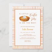 Süsse Pie Pumpkin Baby Dusche einladen Einladung (Vorderseite)