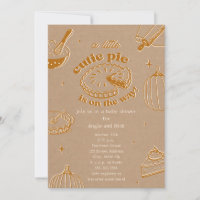 Süsse Pie Pumpkin Cardstock Neutrale Babydusche